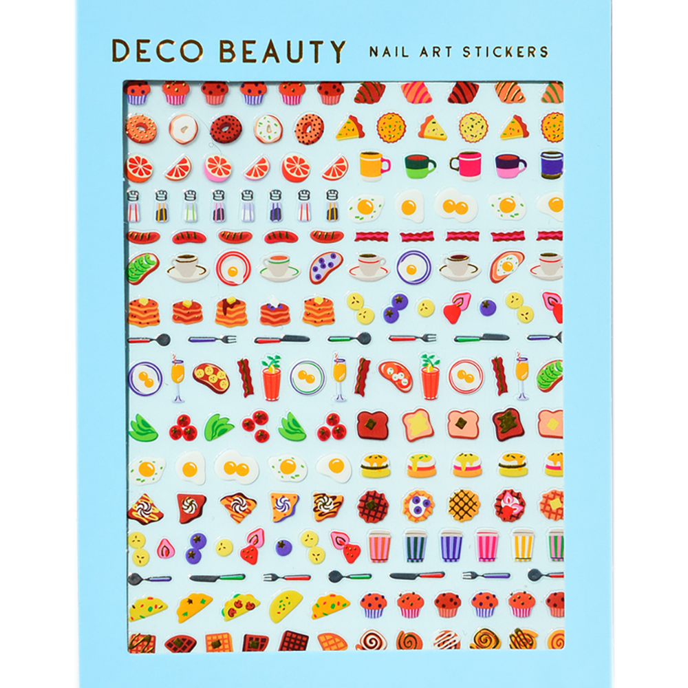 Eggs Benny Breakfast Nail Art Stickers