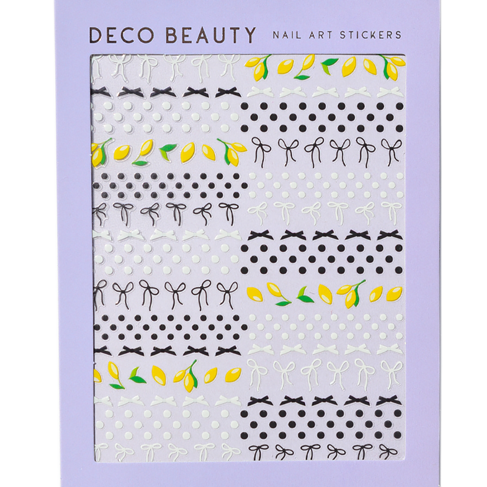 Polka Dots And Bows Nail Art Stickers