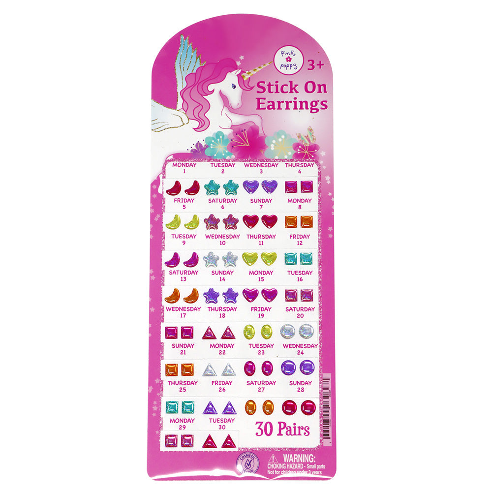 Sticker Earrings - 30 Pairs - Dreamy Unicorn Package