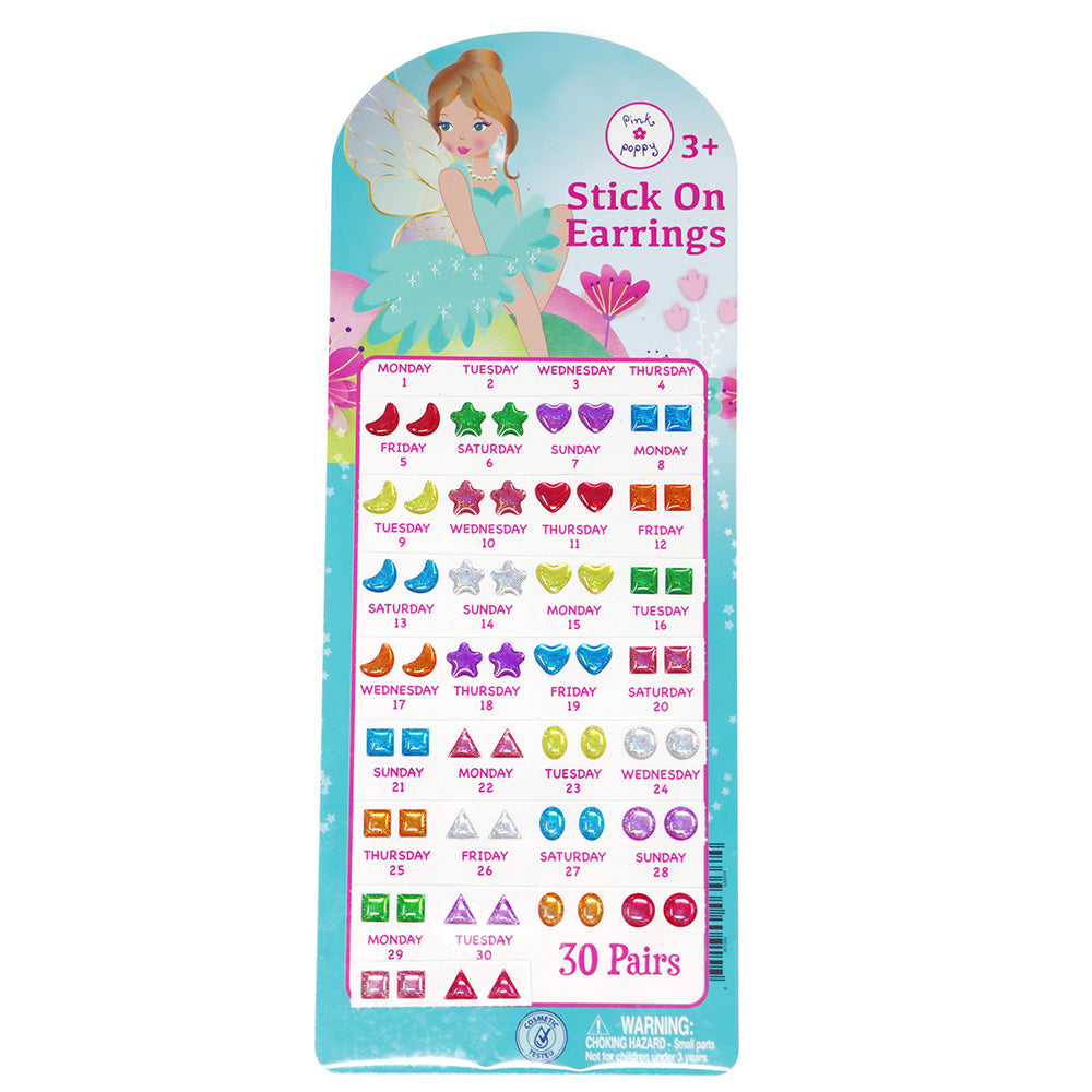 Sticker Earrings - 30 Pairs - Fairy Butterfly Package