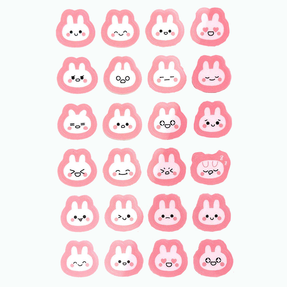 Miki The Bunny Moods Vinyl Sticker Decal Sheet