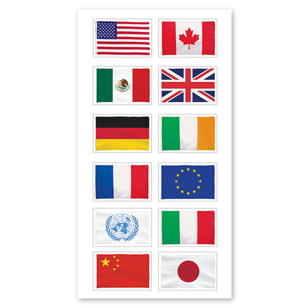 World Flags Stickers