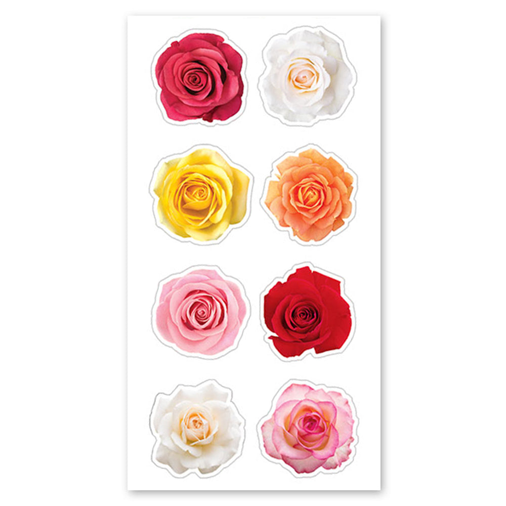 Mini Mixed Color Roses Stickers