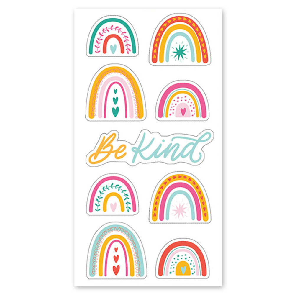 Boho Rainbow Be Kind Stickers