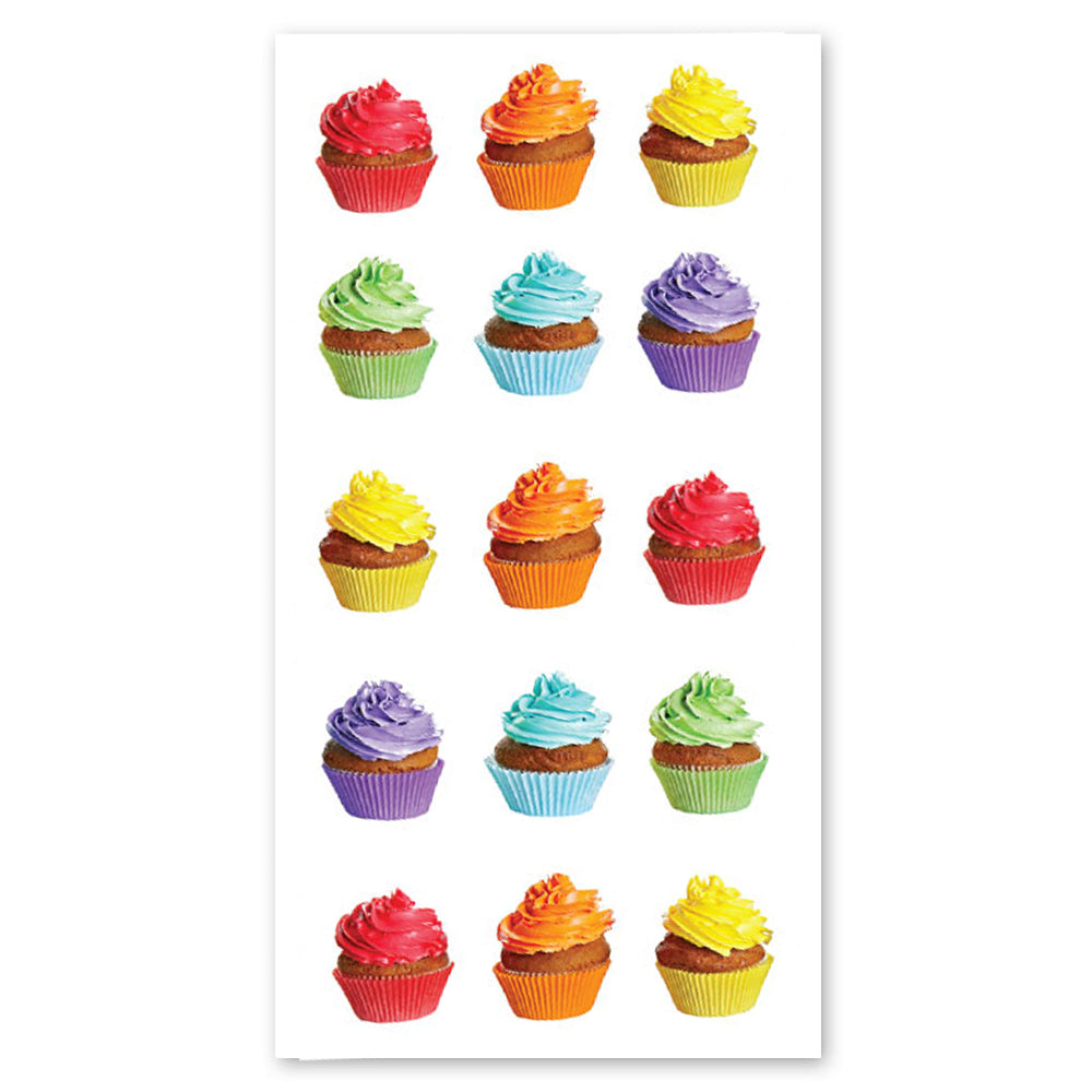 Colorful Cupcakes Stickers 