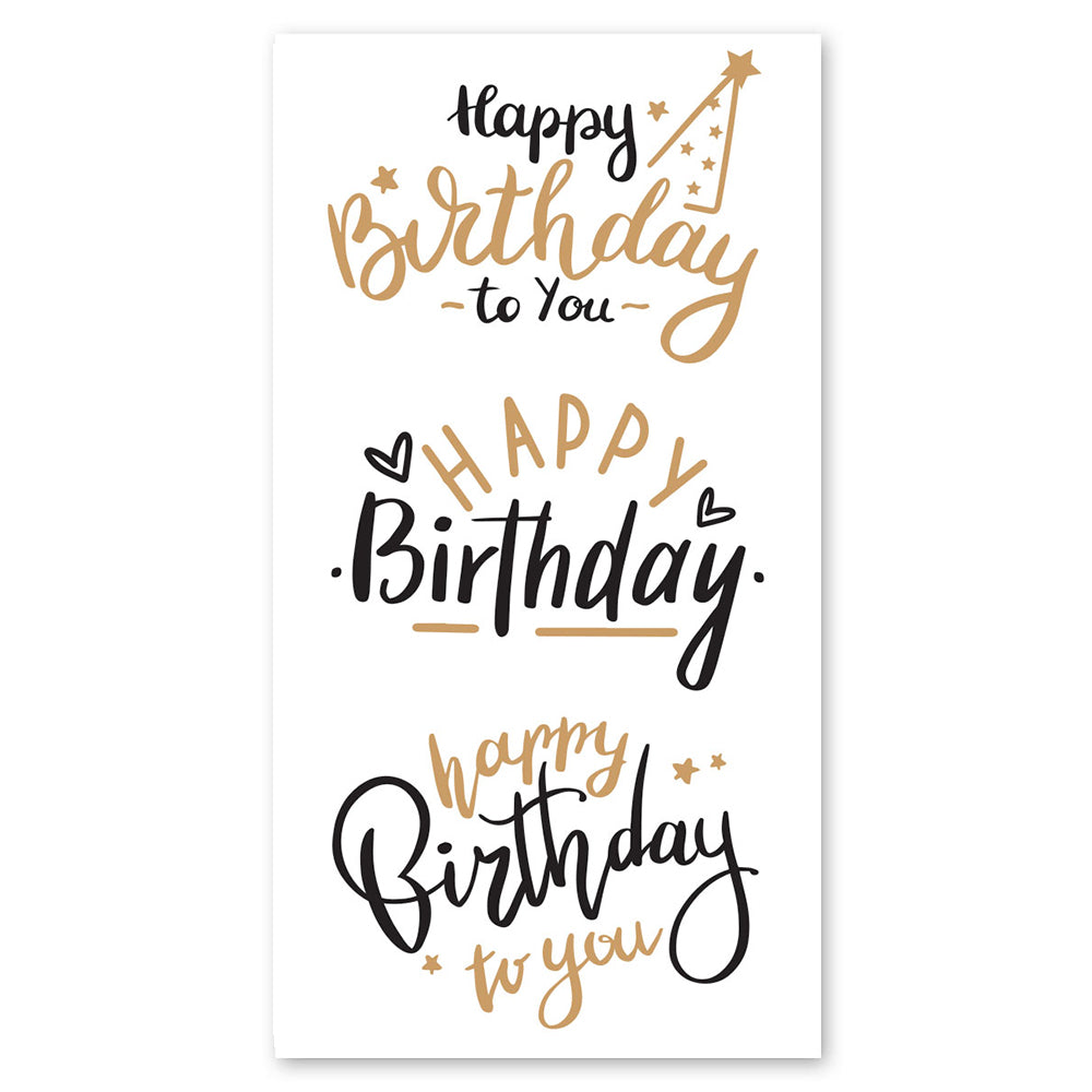 Happy Birthday Greeting Stickers 