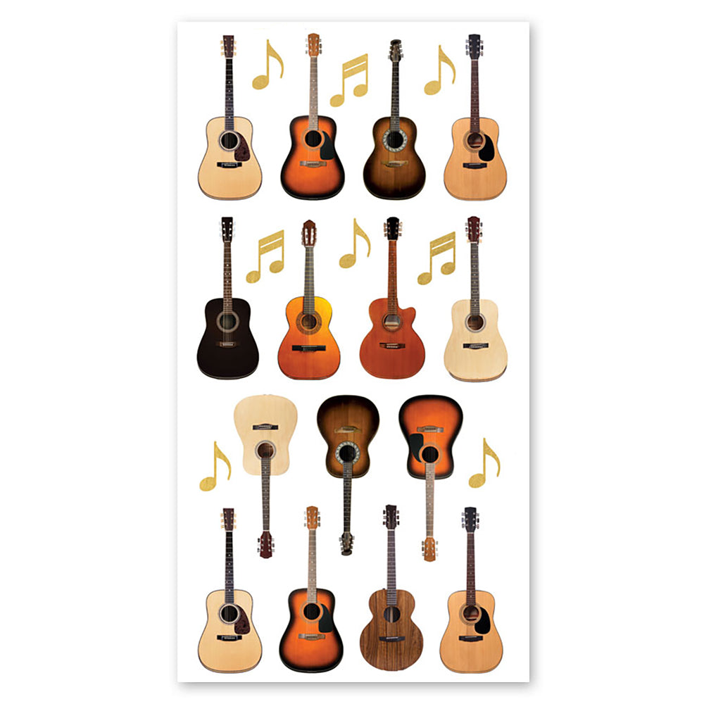Acoustic Guitars Stickers - Packaged