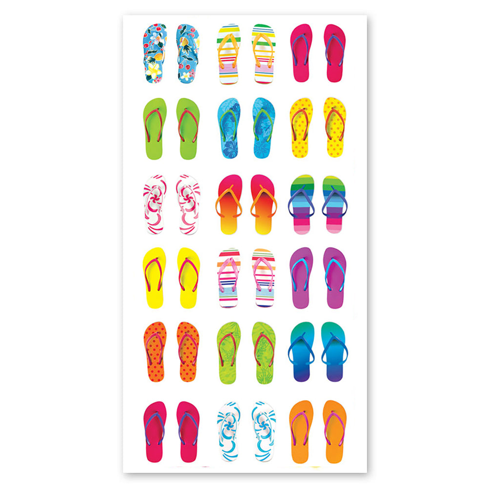 Flip Flops Stickers - Packaged  