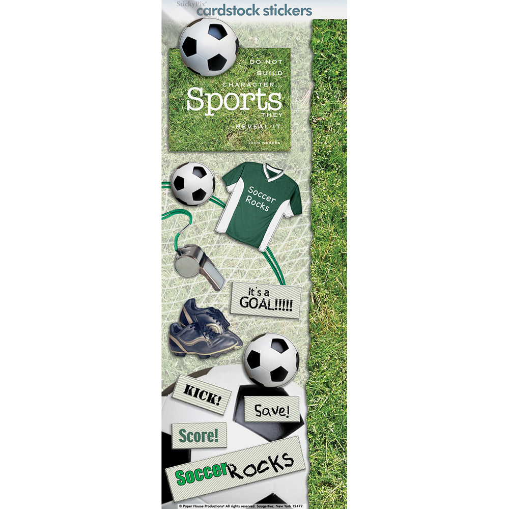 Soccer Cardstock Stickers