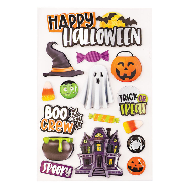 Happy Halloween 3-D Stickers