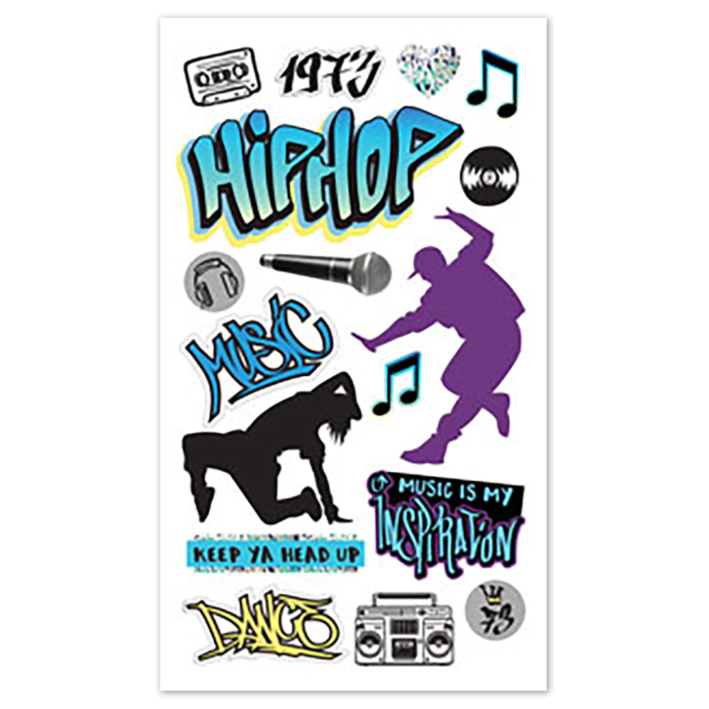 Hip Hop Music Dimensional Stickers
