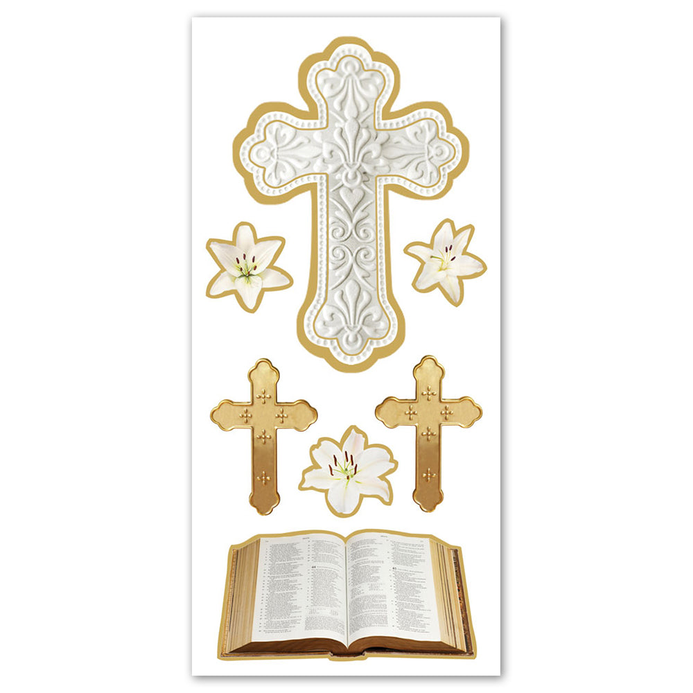 Crosses Foil Stickers