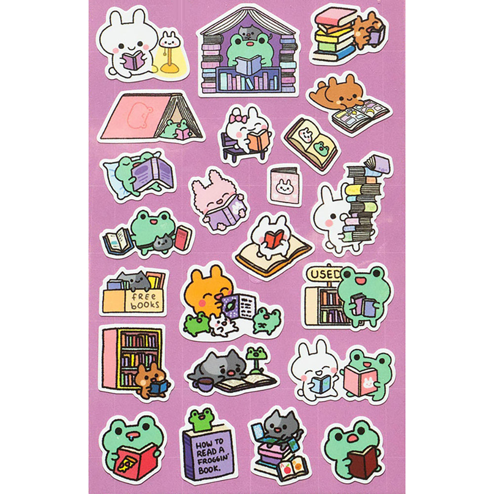 A Book Day Planner Vinyl Sticker Decals Sheet