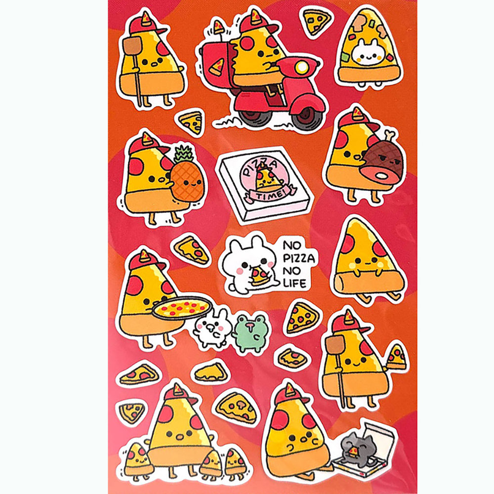 A Pizza Day Planner Vinyl Sticker Decals Sheet