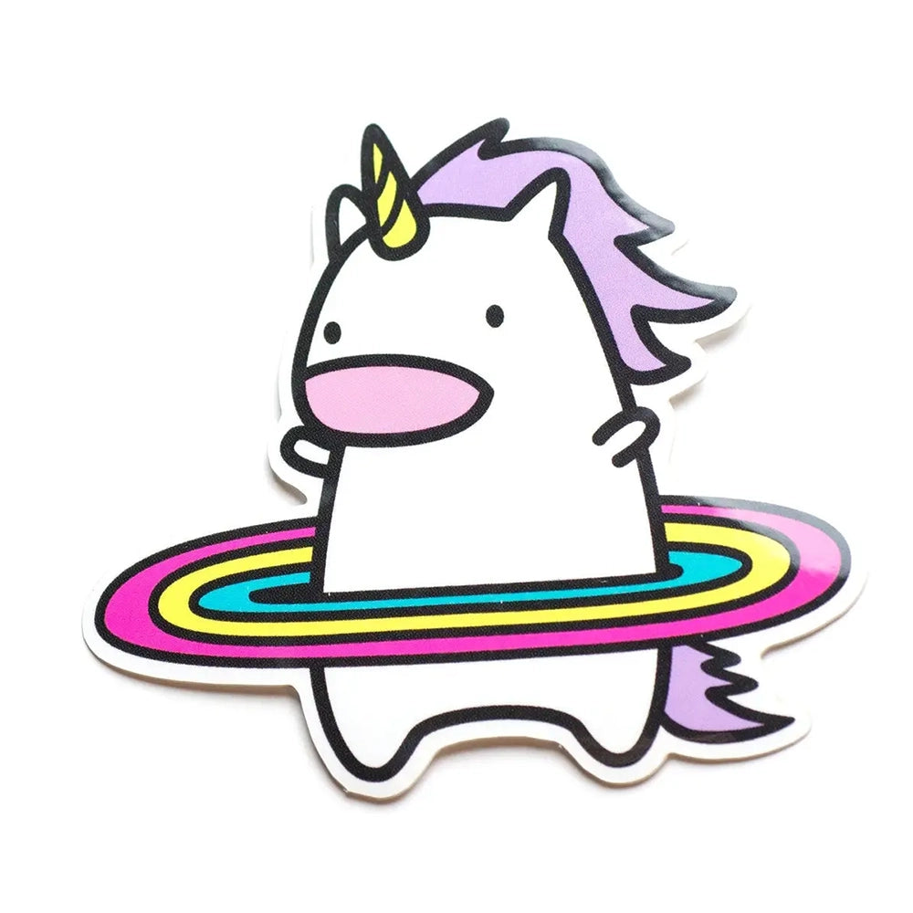 Hula Unicorn Vinyl Sticker Decal