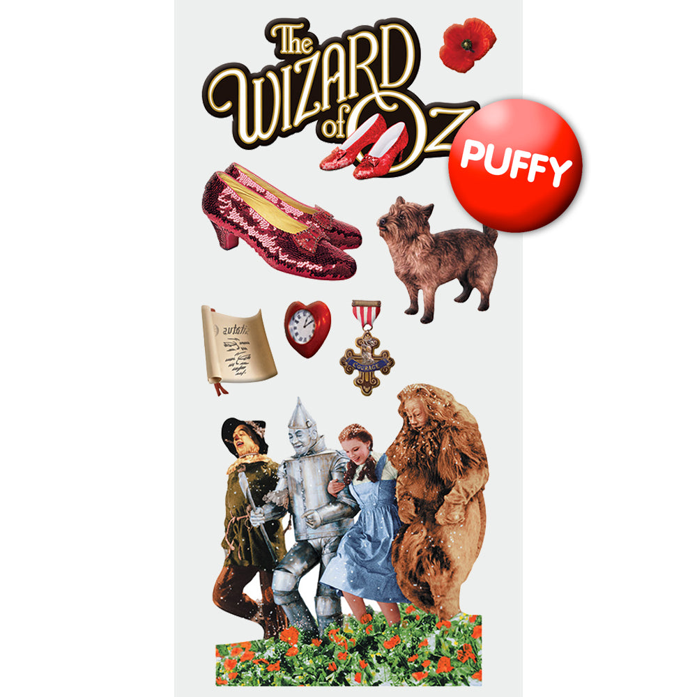 Wizard of Oz Puffy Stickers