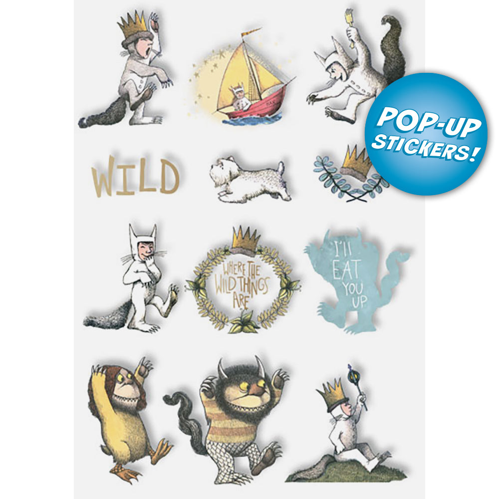 Where The Wild Things Are Pop-Up 3-D Stickers