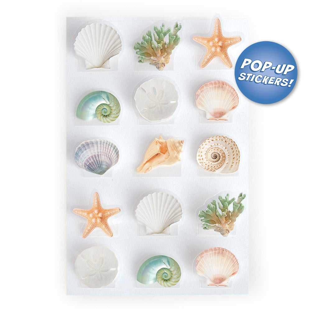 Shells Pop-Up 3-D Stickers
