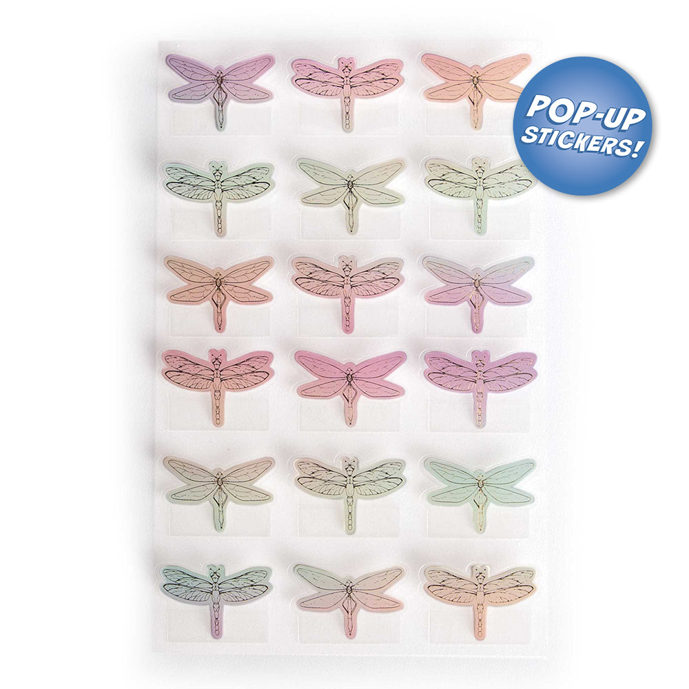 Dragonflies Pop-Up 3-D Stickers