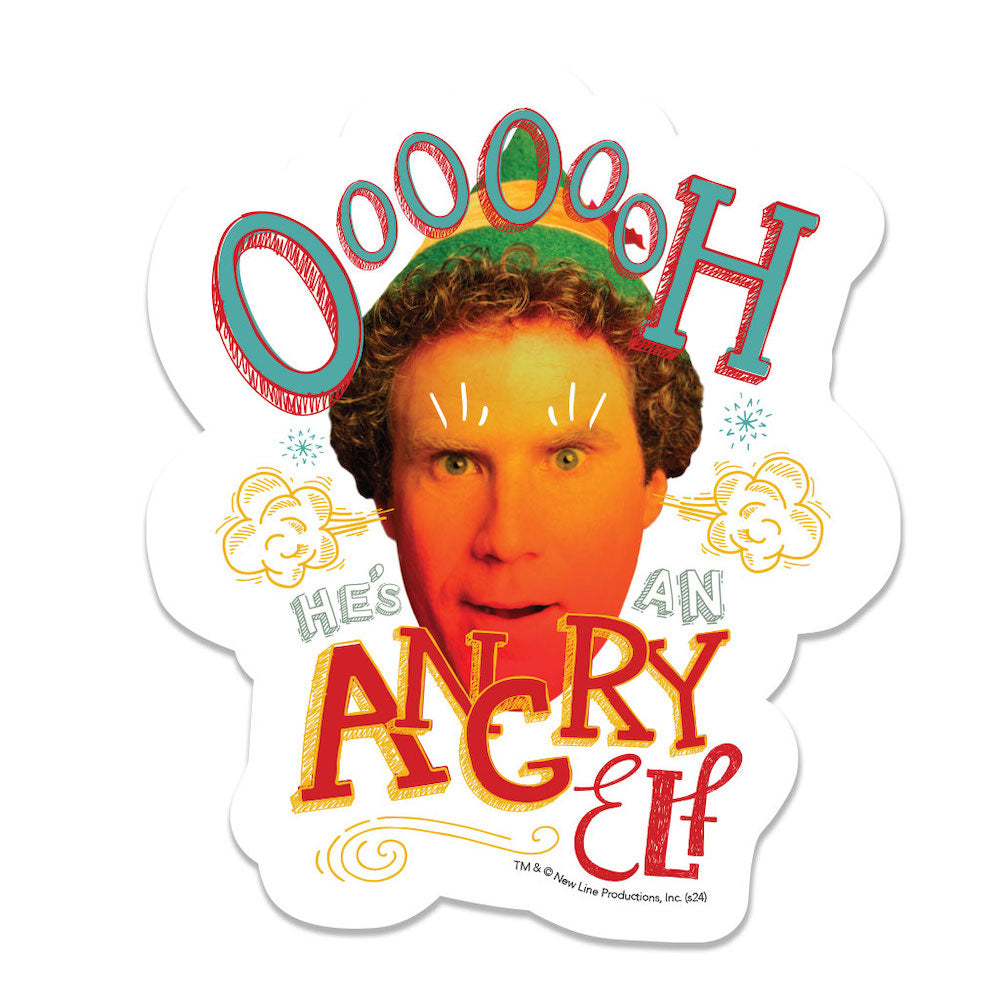 Elf Movie Angry Elf Vinyl Sticker Decal