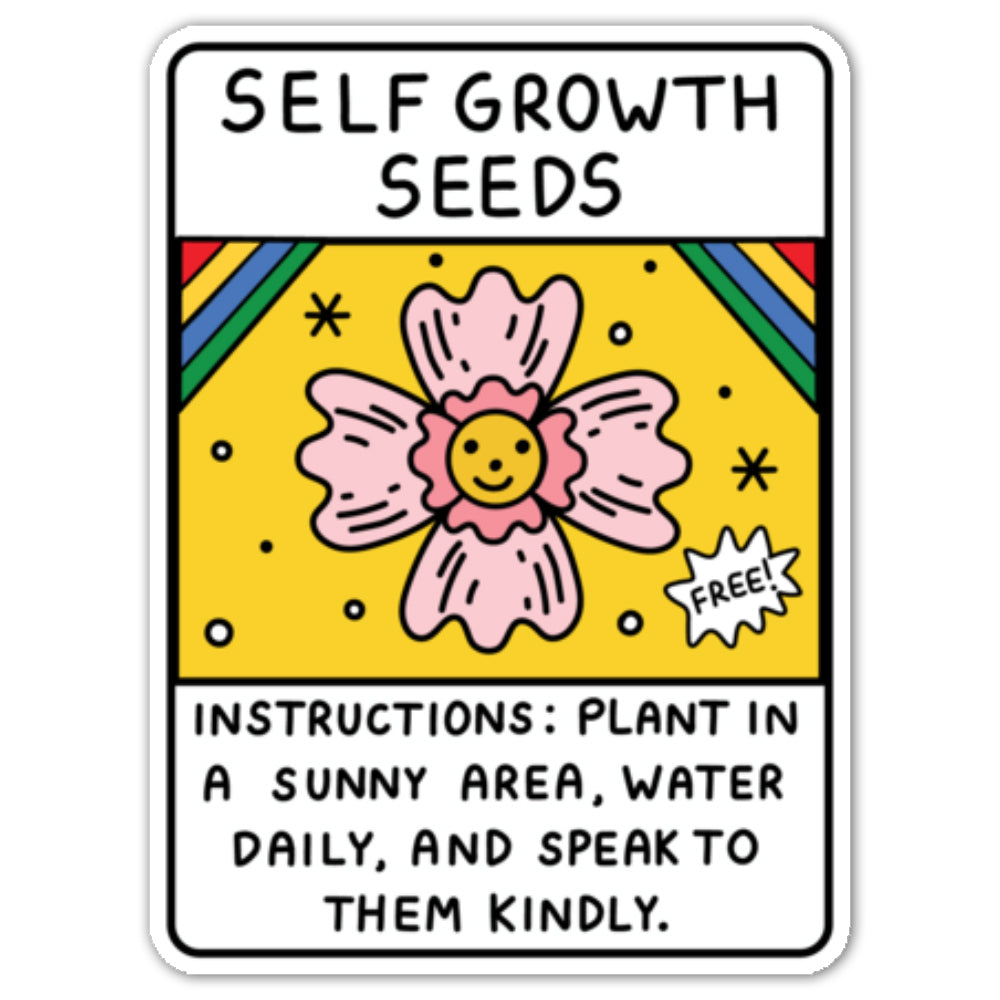 Self Growth Seeds Vinyl Sticker Decal
