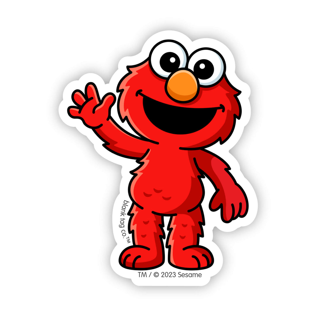 Angry Elmo Sticker The Sesame Street Elmo Vinyl Sticker Decal – Sticker Planet