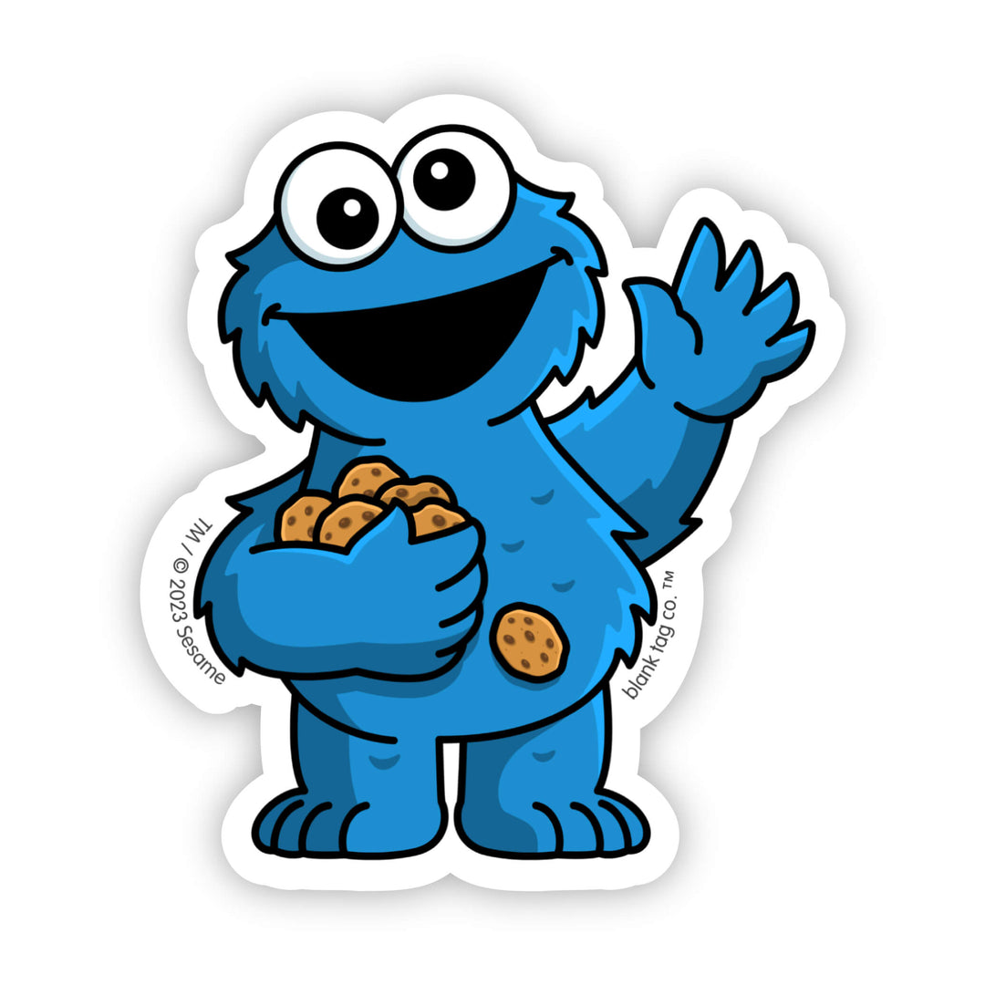 The Sesame Street Cookie Monster Vinyl Sticker Decal