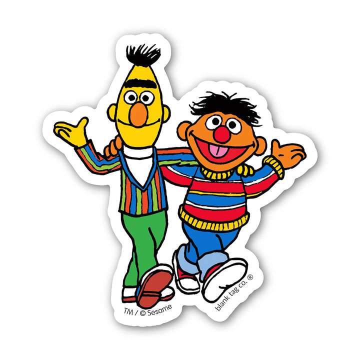 Sesame Street Bert and Ernie Walking Vinyl Sticker Decal – Sticker Planet