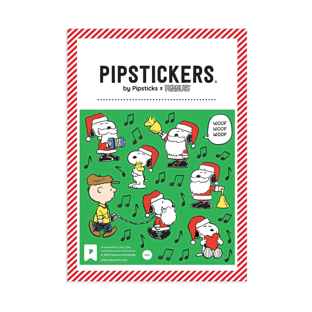 Peanuts Snoopy Caroling Stickers