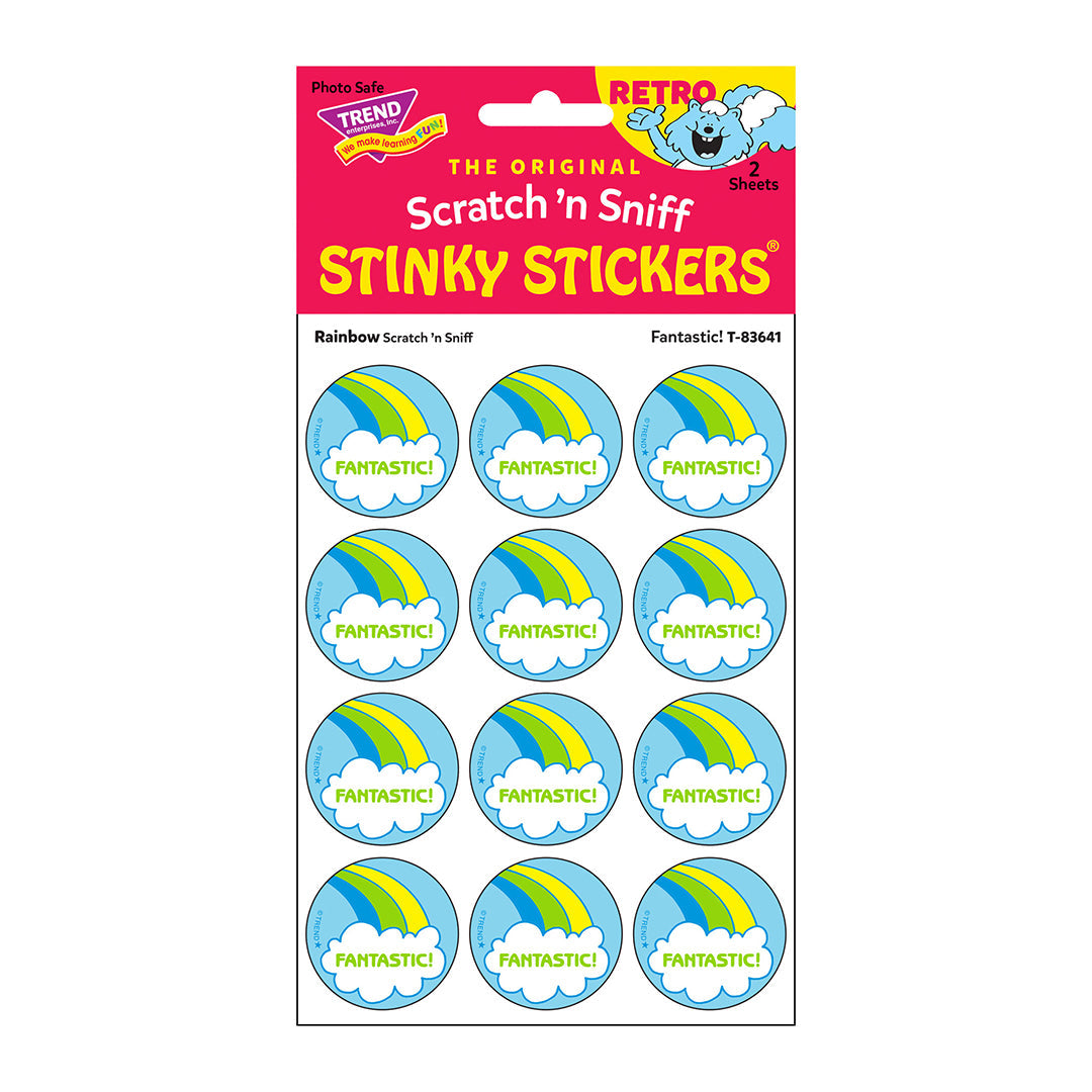 Fantastic! - Rainbow Scented Retro Scratch And Sniff Stinky Stickers