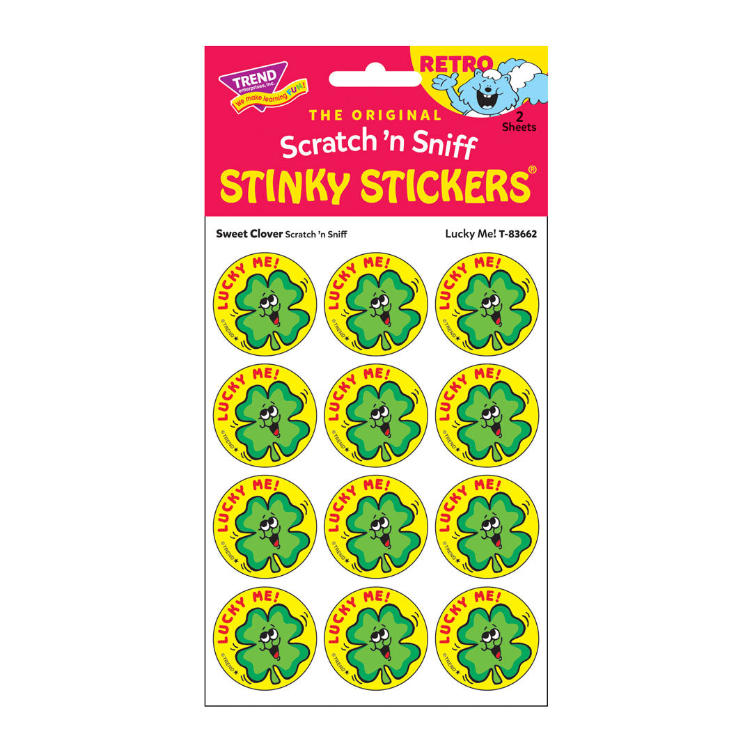 Lucky Me! - Sweet Clover-Scented Retro Scratch And Sniff Stinky Stickers