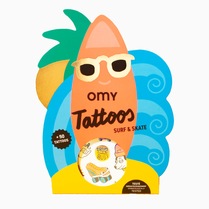 Surf And Skate Temporary Tattoos