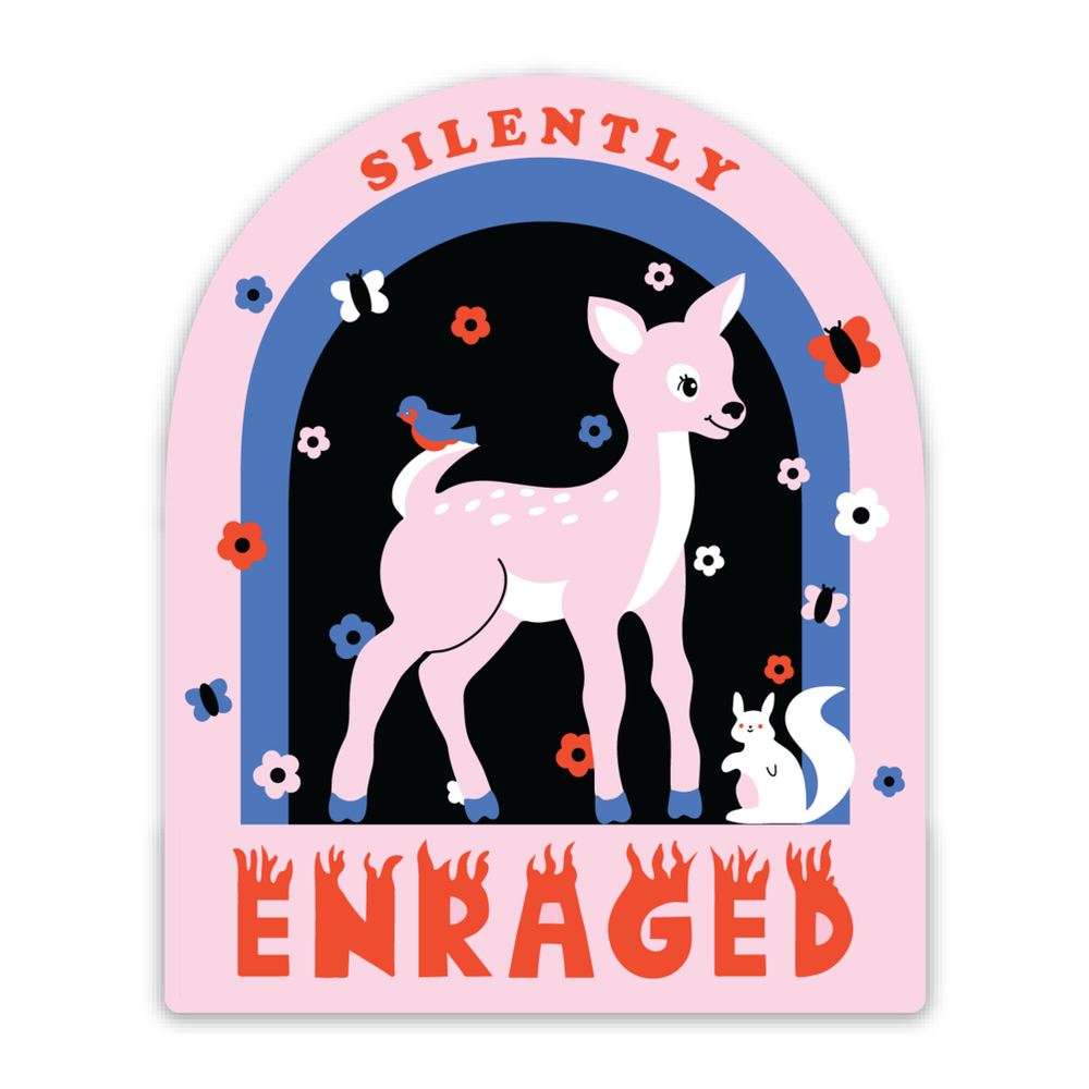 Silently Enraged Vinyl Sticker Decal