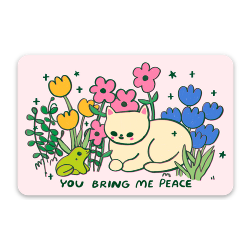 You Bring Me Peace Vinyl Sticker Decal