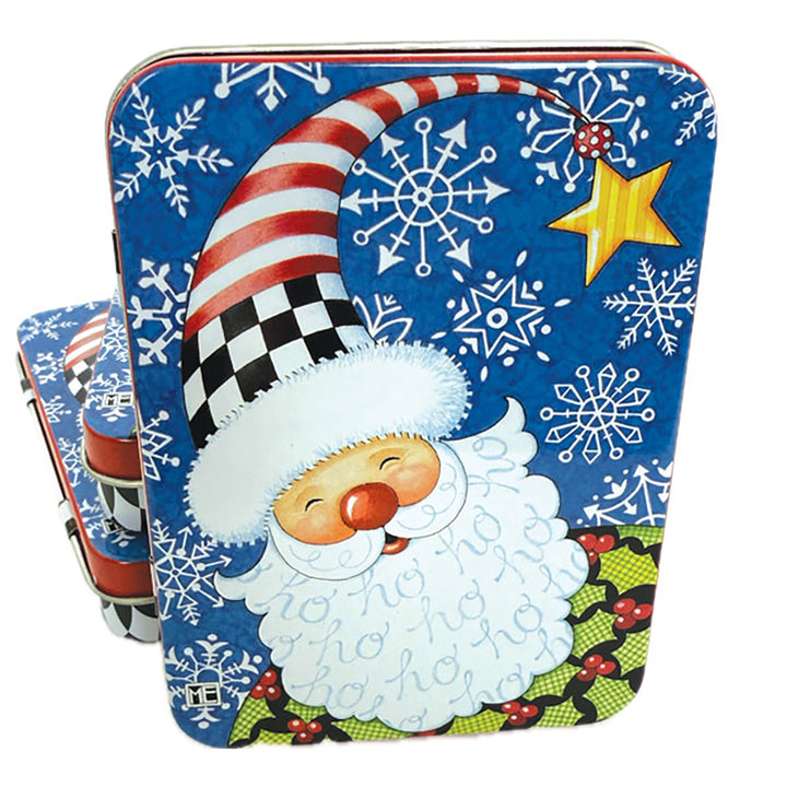 Mary Engelbreit's Christmas Santa Vinyl Sticker Decals Tin