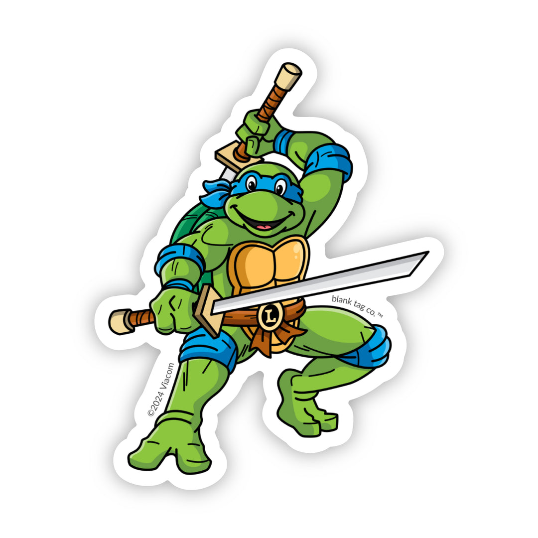 The Leonardo Teenage Mutant Ninja Turtle Vinyl Sticker Decal