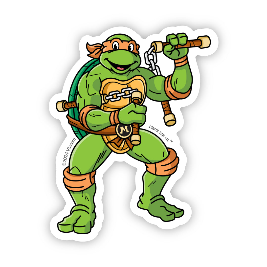 The Michelangelo Teenage Mutant Ninja Turtle Vinyl Sticker Decal