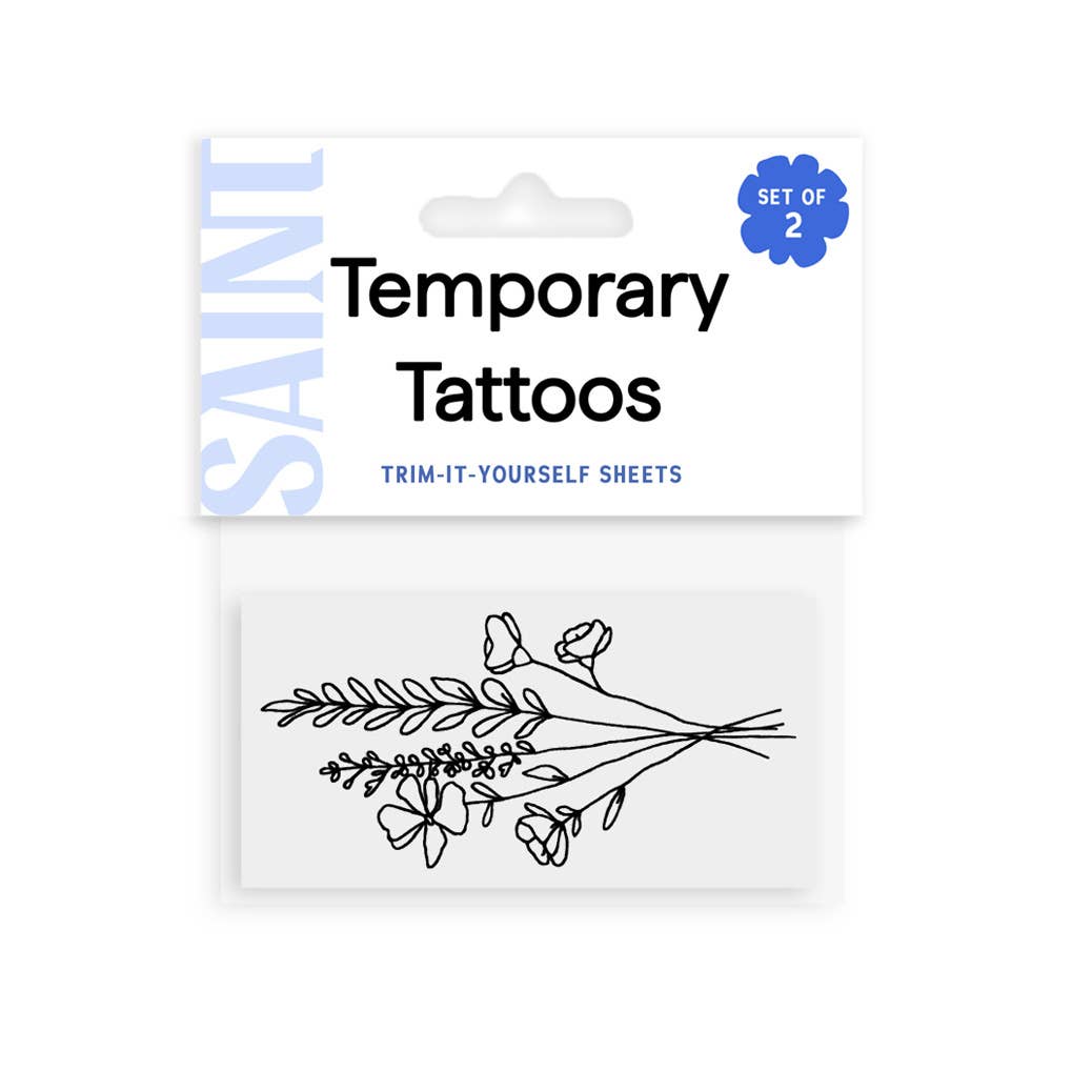Mountainside Florals Temporary Tattoos