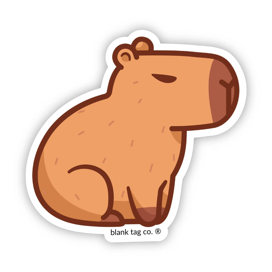 The Capybara Vinyl Sticker Decal