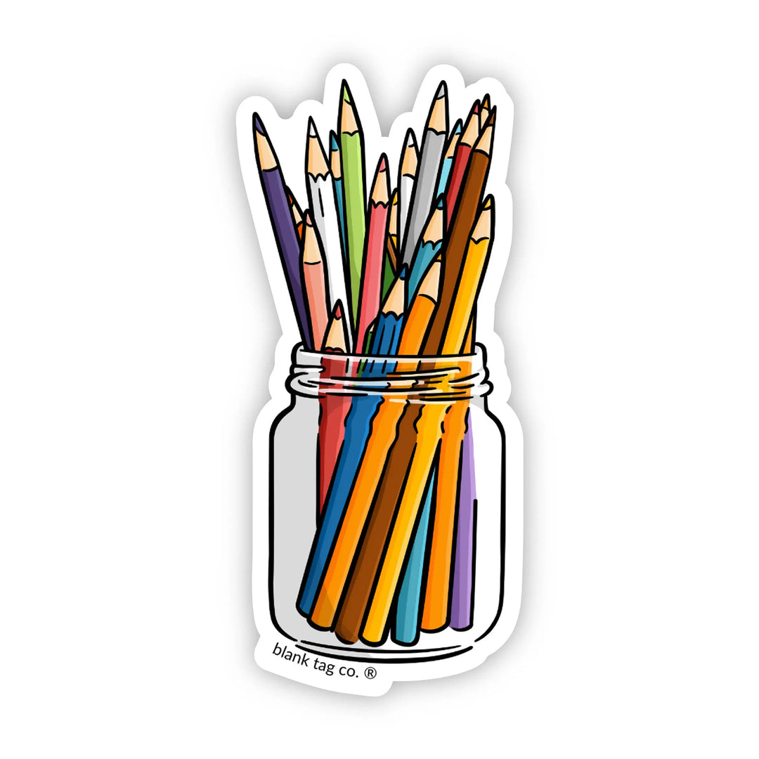 The Colored Pencils Vinyl Sticker Decal