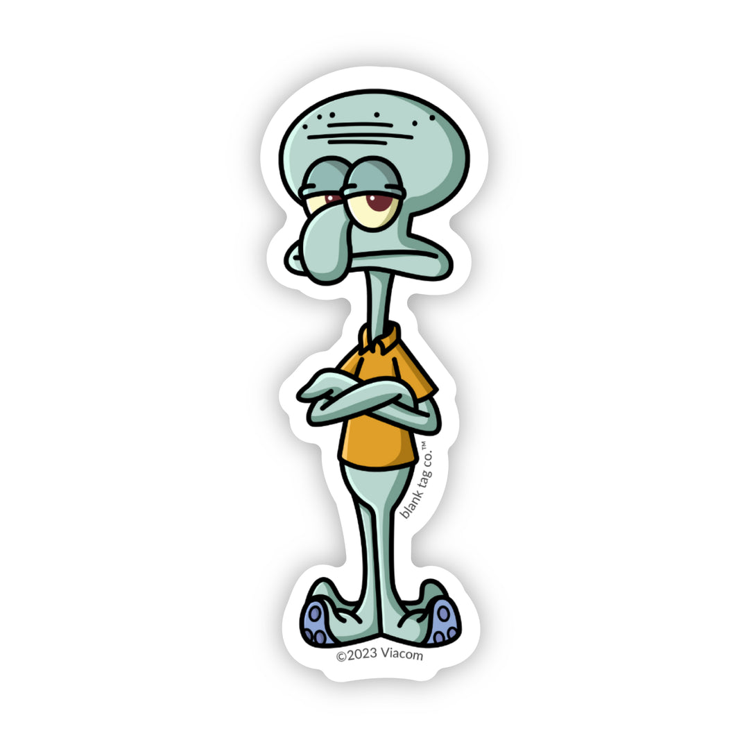 The Squidward Tentacles Vinyl Sticker Decal