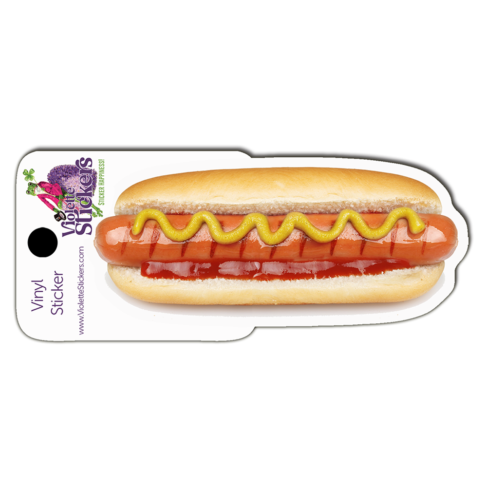 Hot Dog Vinyl Sticker Decal