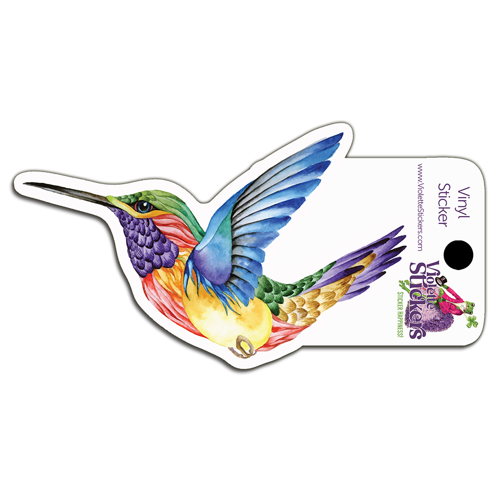 Hummingbird Vinyl Sticker Decal