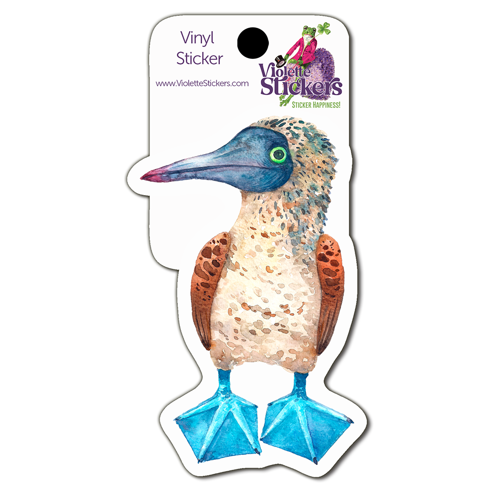 Blue Booby Vinyl Sticker Decal