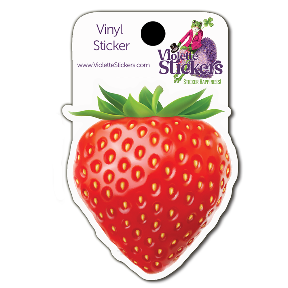 Strawberry Vinyl Sticker Decal