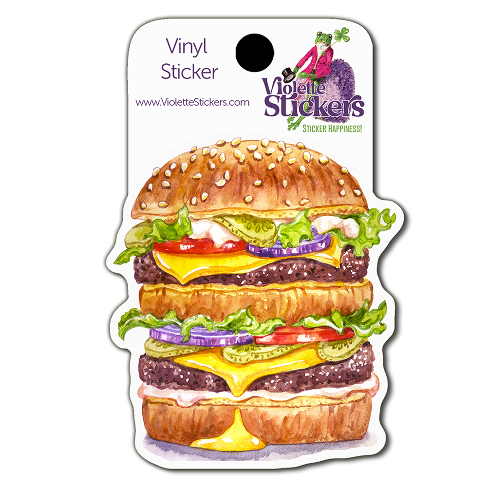 Hamburger Vinyl Sticker Decal