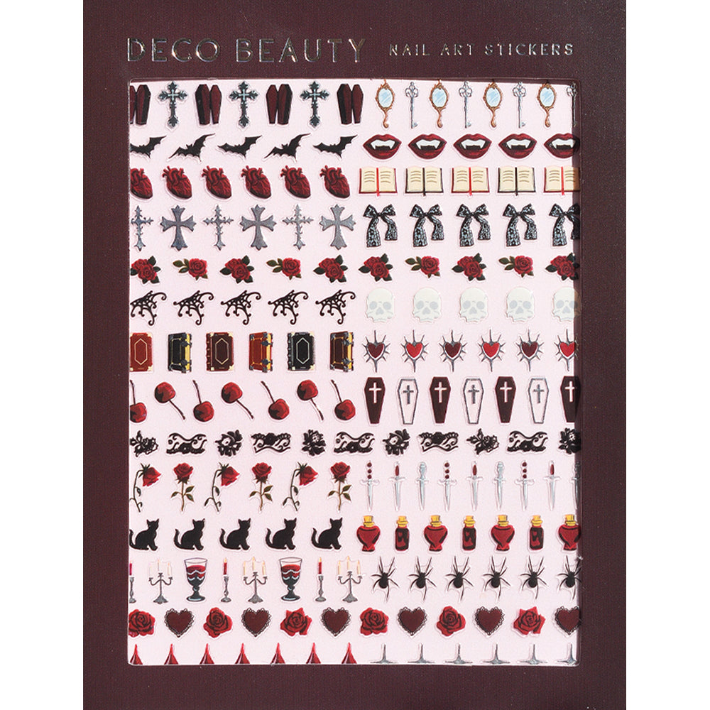Vamp Goth Nail Art Stickers