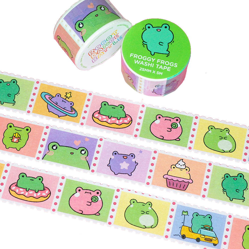 Froggy Frogs Stamp Washi Tape