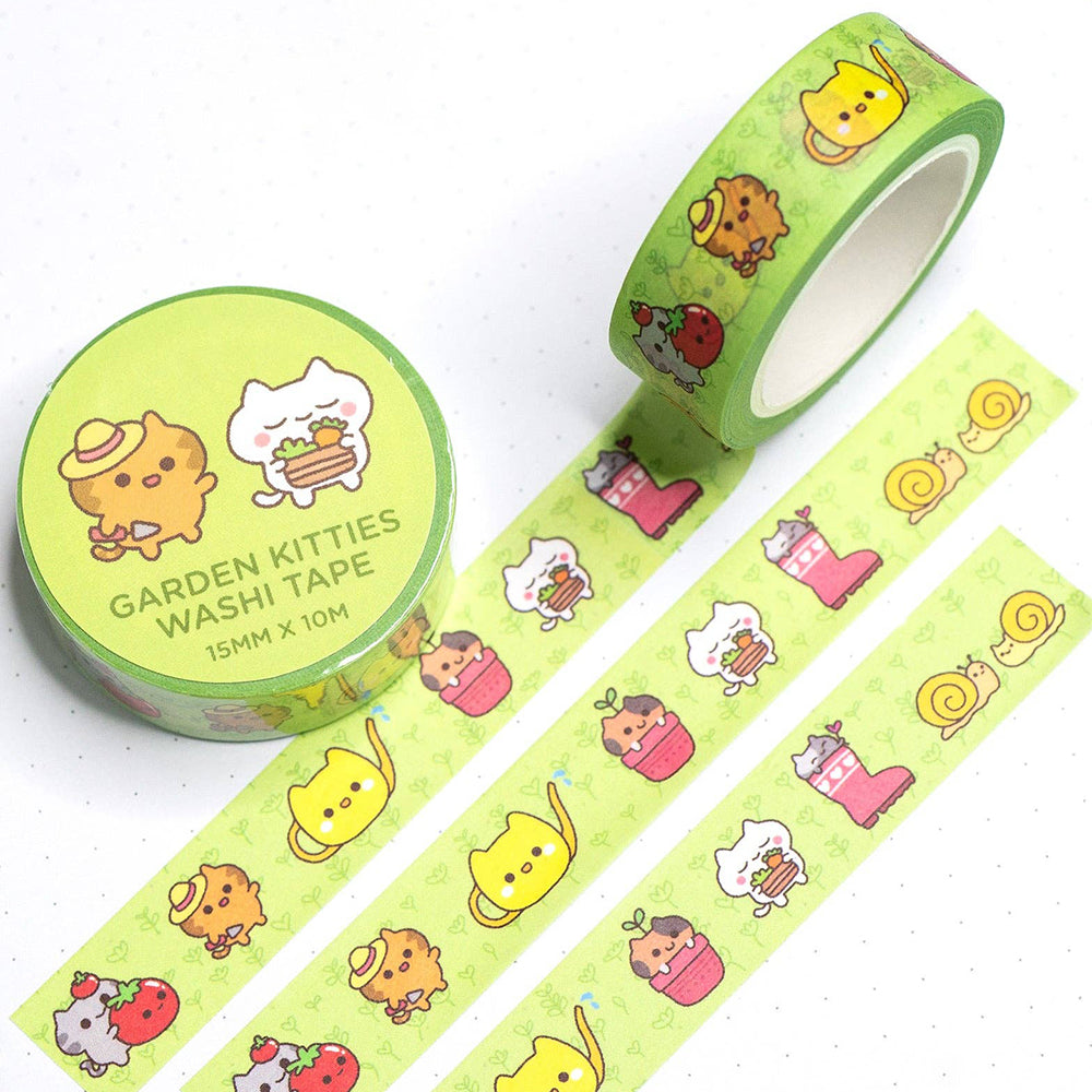 Garden Kitties Washi Tape