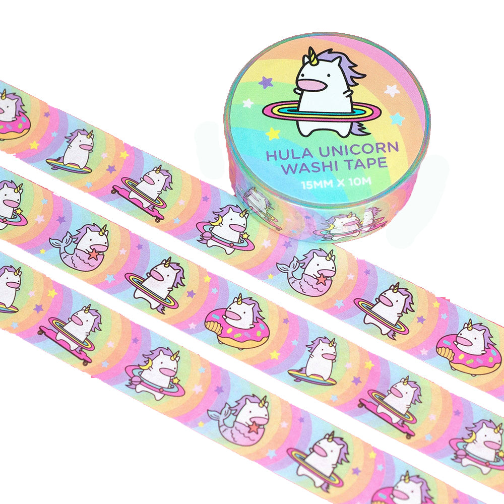 Hula Unicorn Washi Tape